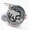 Yellowstone Park Retro Tokens Silver Bear Old Faithful Cuff Link  2.JPG